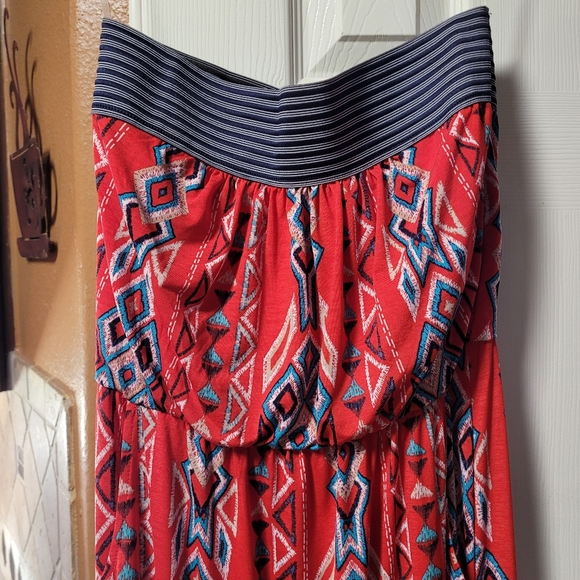 Junior girl's strapless Maxi dress - Picture 2 of 3